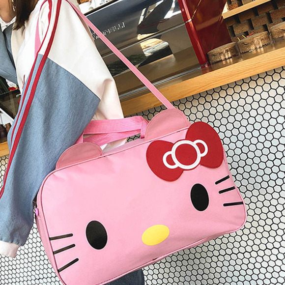 $195 Ultimate Crossbody Luggage Bag Cartoons Hello Kitty - Picture 3 of 7